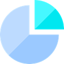 marketing, graphical, finances, statistics, Business, Stats, Pie chart LightSkyBlue icon