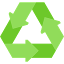 Container, symbol, recycling, environment, signs, nature, Arrows, Arrow YellowGreen icon