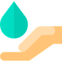 liquid, drop, Ecologism, Ecological, watering, water, nature, eco, Hand LightSalmon icon