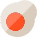 Boiled Egg, organic, food, fried egg, protein LightGray icon