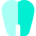 tooth, Health Care, Dentist, Teeth, medical PaleTurquoise icon