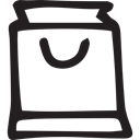 Business, Bag, Supermarket, Shopper, commerce, shopping, shopping bag Black icon