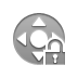 open, Lock, node DarkGray icon