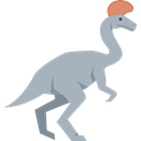 Wild Life, Herbivore, Animals, Lambeosaurus, Extinct, dinosaur Black icon