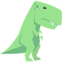 Tyrannosaurus Rex, Wild Life, Animals, Extinct, dinosaur, Carnivore LightGreen icon