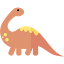 Herbivore, Animals, Diplodocus, Wild Life, Extinct, dinosaur DarkSalmon icon