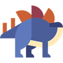 stegosaurus, Extinct, Animals, Herbivore, dinosaur, Wild Life DarkSlateBlue icon