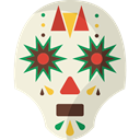 Artisanal, Mexican, Crafts, traditional, skull, Mexico, head Beige icon