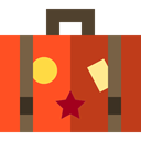 Holidays, trip, suitcase, travel, luggage, vacations, travelling, baggage Firebrick icon