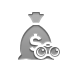Money, Bag, Binoculars, Dollar Gray icon