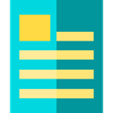 Text Lines, Archive, document, list, Business, File DarkCyan icon