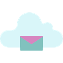 Email, Data, Multimedia Option, interface, Multimedia, storage, Cloud computing LightCyan icon