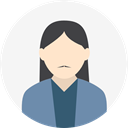 user, profile, people, woman, Avatar WhiteSmoke icon