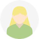 user, people, woman, profile, Avatar WhiteSmoke icon
