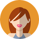 profile, user, Avatar, people, woman Goldenrod icon