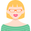 profile, woman, Avatar, people, user, Business Bisque icon