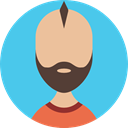 Business, people, Avatar, profile, Man, user MediumTurquoise icon