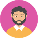 user, people, Man, profile, Avatar PaleVioletRed icon