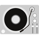 music player, music, turntable, lp, technology, vinyl, Record Player LightGray icon