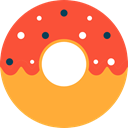 sweet, Dessert, donut, food, doughnut, baker Tomato icon