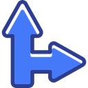 directional, Multimedia Option, Orientation, Arrows, interface RoyalBlue icon