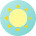 weather, sun, summer, Sunny, warm, meteorology, nature, Summertime SkyBlue icon