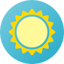 meteorology, weather, sun, warm, summer, Summertime, Sunny, nature MediumTurquoise icon