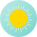 weather, nature, Summertime, meteorology, Sunny, sun, warm, summer SkyBlue icon