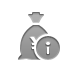 yen, Info, Bag, Money Gray icon