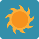 nature, Summertime, warm, meteorology, Sunny, sun, summer, weather SteelBlue icon