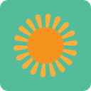 weather, Sunny, meteorology, sun, warm, summer, Summertime, nature MediumAquamarine icon