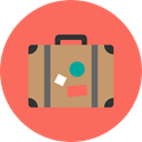 suitcase, baggage, Tools And Utensils, travelling, luggage Tomato icon