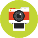 photograph, digital, photo camera, technology, picture YellowGreen icon