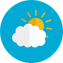 sky, Cloudy, Cloud computing, Atmospheric, Cloud, Clouds, weather DarkTurquoise icon