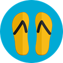 sandals, Summertime, Flip flop, footwear, flip flops, fashion DarkTurquoise icon