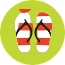 sandals, Flip flop, Summertime, footwear, flip flops, fashion YellowGreen icon