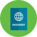 passport, travel, identification, document, technology, Identity YellowGreen icon