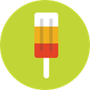 popsicle, food, Summertime, Dessert, sweet YellowGreen icon