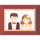 wedding, frame, picture Sienna icon
