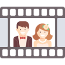 love, romantic, memories, Wedding Video, Heart, film DimGray icon