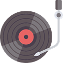 lp, music, music player, turntable, Record Player, vinyl, technology DimGray icon