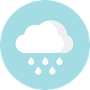 Rain, Atmospheric, Elements, weather, meteorology, Cloud LightBlue icon
