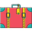 baggage, Tools And Utensils, travelling, luggage, suitcase Tomato icon