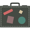 baggage, travelling, suitcase, Tools And Utensils, luggage DarkSlateGray icon