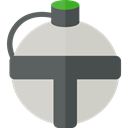 Bottle, water, thirst, Tools And Utensils, flask, canteen LightGray icon