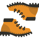 footwear, Boot, Boots, Climbing, fashion, Clothes Goldenrod icon