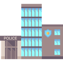 Police Station, Prison, jail, buildings RosyBrown icon