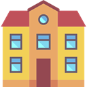 Home, internet, buildings, Page, house SandyBrown icon