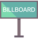 announcement, Advertisement, buildings, advertising, poster, signs, billboard CadetBlue icon