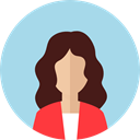 Business, profile, woman, people, Girl, Avatar, user LightBlue icon